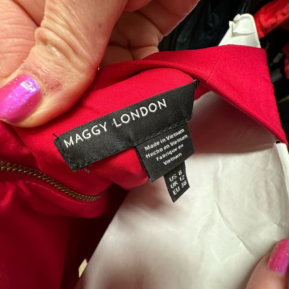 Maggy London One shoulder ruffle dress - Picture 3 of 3